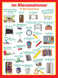 German Language School Poster - In the Classroom - Bilingual Wall Chart: Deutsch-English (18x24 inches)