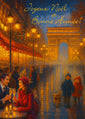 French Greeting Cards for Christmas / New Year / Holidays with Envelopes