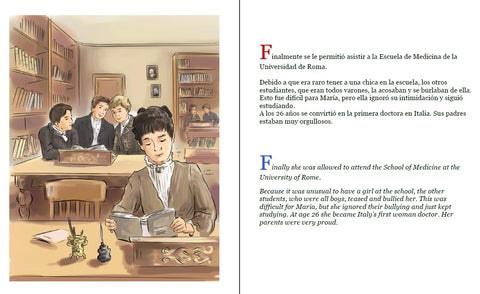 Maria Montessori y Su Tranquila Revolucion - Maria Montessori and Her Quiet Revolution: A Bilingual Picture Book about Maria Montessori and Her School (Spanish Edition)