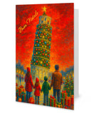 Italian Christmas / New Year Greeting Cards with Envelopes - Buon Natale a Pisa
