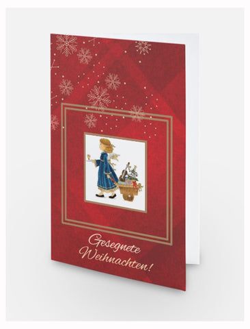 German Christmas / New Year Greeting Cards with Envelopes