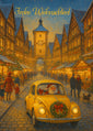 German Language Christmas / New Year Greeting Cards with Envelopes