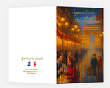 French Greeting Cards for Christmas / New Year / Holidays with Envelopes