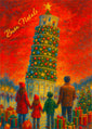 Italian Christmas / New Year Greeting Cards with Envelopes - Buon Natale a Pisa