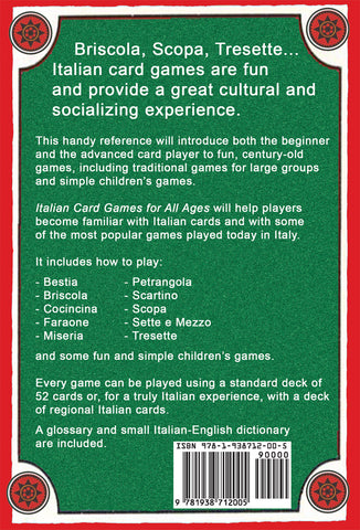 Italian Card Games for All Ages How to play Briscola, Scopa and many other traditional Italian card games