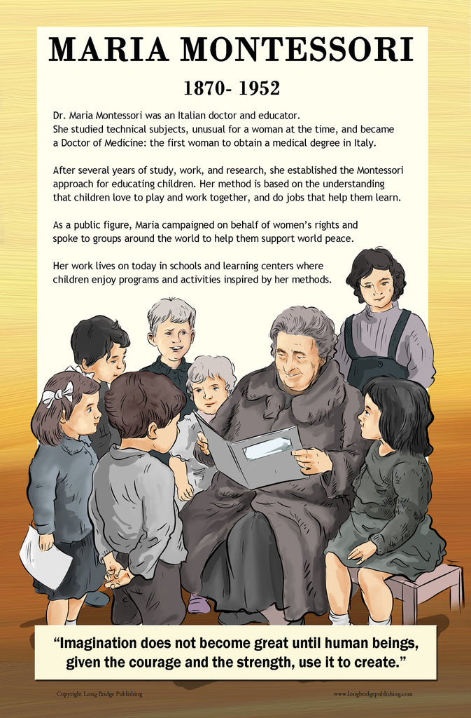 Maria Montessori School Poster