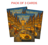 German Language Christmas / New Year Greeting Cards with Envelopes