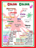 LARGE bilingual poster: Colori (Colors) (Colours)