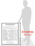 Latin Language School Poster - Days of the Week - Wall Chart for Home and Classroom - Bilingual: Latin and English Text
