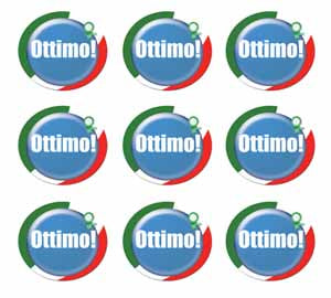 Ottimo! (Great) Italian Language School Reward Stickers/Merit Stickers