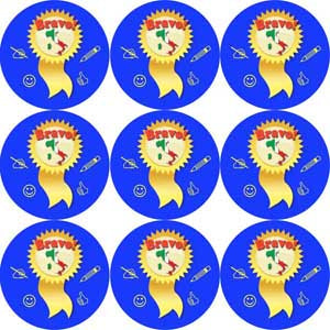 Bravo! Italian Language School Reward Stickers/Merit Stickers