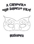 Italian Carnival Mask Coloring Page and Activity