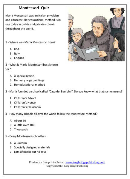 New! Montessori Quiz