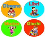 Free Italian school classroom signs