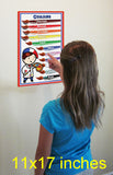 French language school poster - Colors in French